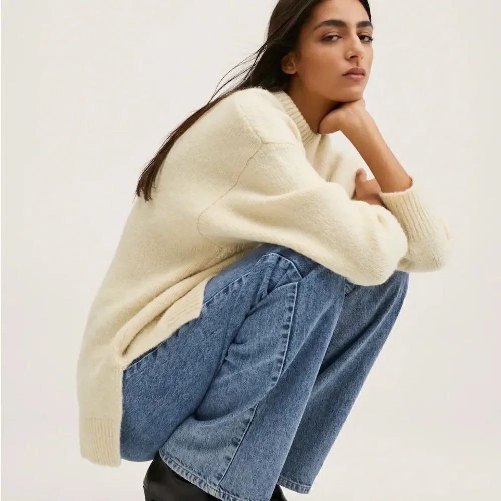 Mango Oversized Sweater With Pockets - Picture 8 of 8